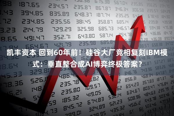 凯丰资本 回到60年前！硅谷大厂竞相复刻IBM模式：垂直整合成AI博弈终极答案？